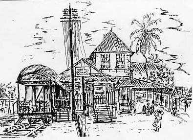 Railway Station, Buxton, Guyana, 1954